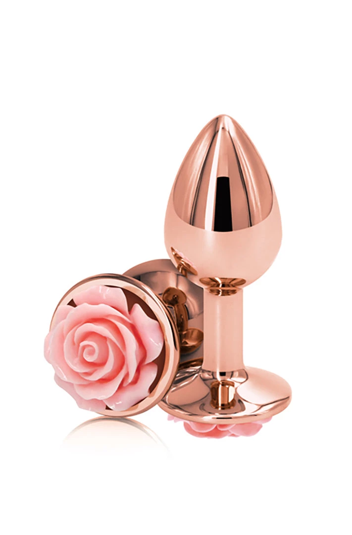 NS Novelties Rear Assets Rose Gold Floral Butt Plug What's New 1 NS Novelties Rear Assets Rose Gold Floral Butt Plug What's New