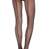 Legs Avenue What's New Back Seam Fish Net Tights In Black