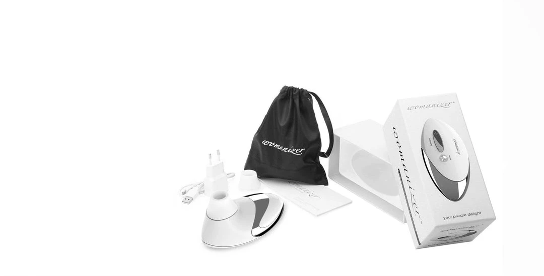 The Womanizer W500 Deluxe Womanizer - White Chrome What's New 3 The Womanizer W500 Deluxe Womanizer - White Chrome What's New