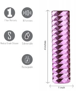 Maia Toys What's New Roxie Crystal Gem Lipstick Vibrator In Pink