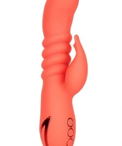 California Exotic Novelties What's New California Dreaming Orange County Cutie Thrusting Rabbit Vibrator