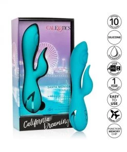 California Exotic Novelties California Dreaming Santa Monica Starlet Blue Rabbit Style Vibrator