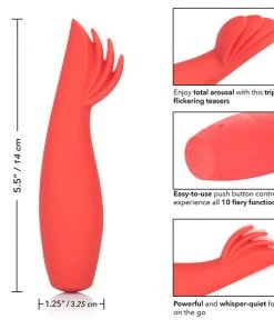 California Exotic Novelties Red Hot Blaze Flickering Massager