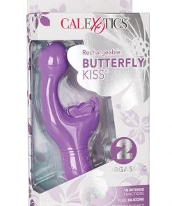 California Exotic Novelties Rechargeable Butterfly Kiss In Purple