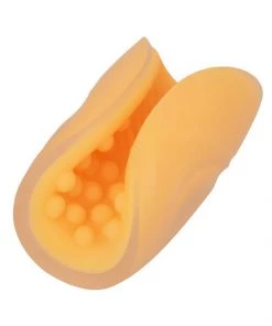 California Exotic Novelties Gripper Ribbed Male Masturbator In Orange