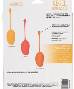 California Exotic Novelties Mango Kegel Training Set What's New
