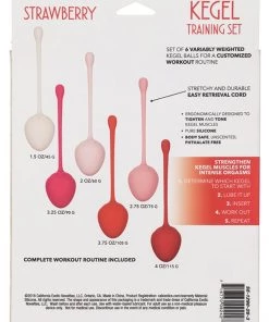 California Exotic Novelties Strawberry Kegel Training Set 6 California Exotic Novelties Strawberry Kegel Training Set