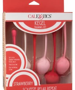 California Exotic Novelties Strawberry Kegel Training Set 7 California Exotic Novelties Strawberry Kegel Training Set