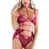 Starline What's New Ms. Rebel Bralette & Grarter Set-Red