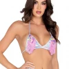 Roma Holo Fringe Bikini Top What's New