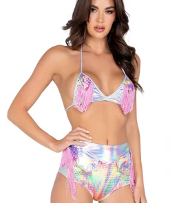 Roma Holo Fringe Shorts What's New