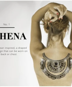 Body Arts Ink Temporary Body Tattoo- Athena
