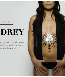 Body Arts Ink Temporary Body Tattoo- Audrey