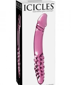 Icicles No 57 Glass Double Dildo In Pink What's New