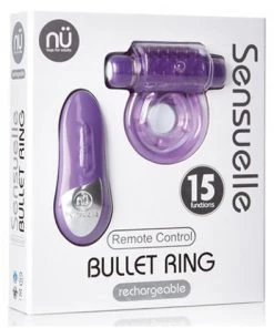 Sensuelle Remote Control Bullet Ring In Purple