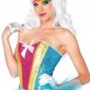 Legs Avenue What's New Rainbow Sequin Corset