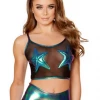 J Valentine Star Fish Mesh Tank In Blue