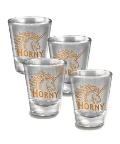 Trixie And Milo What's New Horny Unicorn Shot Glass Set