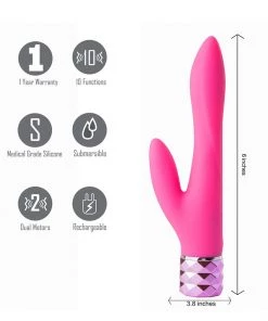 Maia Toys Victoria Silicone Dual Vibe In Neon Pink What's New