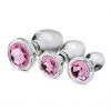 Booty Sparks Glass Pink Gem Butt Plug Set What's New