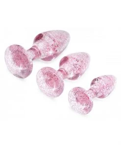 Booty Sparks What's New Pink Glitter Butt Plug Set