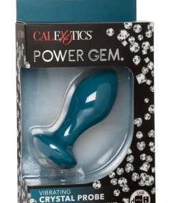 California Exotic Novelties Power Gem Vibrating Crystal Probe In Blue What's New