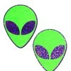 Pastease Brand Pasties Glow In The Dark Alien Pasties