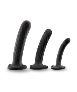 Blush Novelties Set Of 3 Temptasia Twist Silicone Dildos
