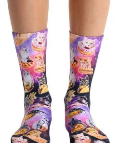 Living Royal What's New Cat Cravings Crew Socks