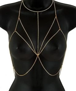 * Rhinestone Body Chain Bra