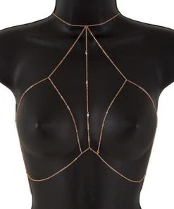 * What's New Metal Body Chain Bra