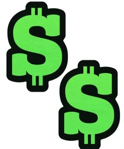 Pastease Brand Pasties Neon Green Dollar Sign Pasties What's New