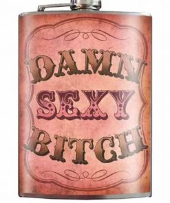 Trixie And Milo Damn Sexy Bitch Flask