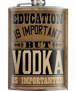 Trixie And Milo Education Is Importanter Flask