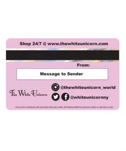 What's New The White Unicorn Gift Card