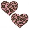 Pastease Brand Pasties What's New Pink Cheetah Heart Pasties
