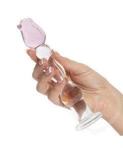 Pipedream Products Icicles No 12 Rose Glass Dildo
