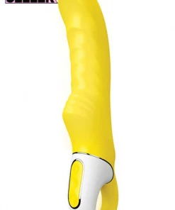 What's New Satisfyer Vibes Yummy Sunshine Yellow G-Spot Vibrator.