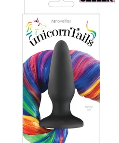 NS Novelties Unicorn Tails Butt Plug In Rainbow