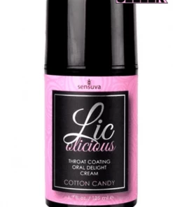 Sensuva Lic-O-Licious Oral Delight Cream In Cotton Candy