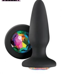 NS Novelties What's New Glams Silicone Butt Plug In Black
