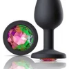 Cloud 9 Novelties Gems Black Silicone Anal Plug Small What's New