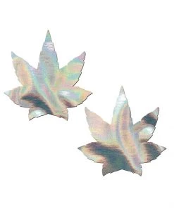 Pastease Brand Pasties Silver Holographic Weed Pasties What's New
