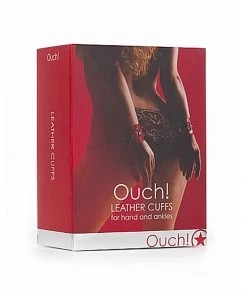 Shots Leather Cuffs In Red What's New