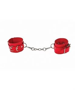 Shots Leather Cuffs In Red What's New