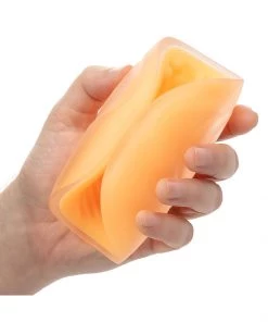 California Exotic Novelties Gripper Ribbed Male Masturbator In Orange