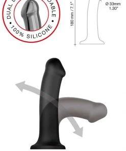Strap On Me Black Bendable Silicone Dildo 9 Strap On Me Black Bendable Silicone Dildo