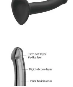 Strap On Me Black Bendable Silicone Dildo 8 Strap On Me Black Bendable Silicone Dildo