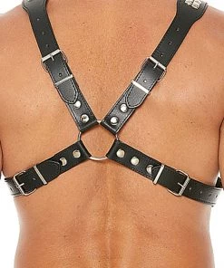 Midnight What's New Pyramid Stud Body Harness