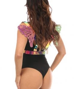 * Harness With Small Wings In Rainbow Holo